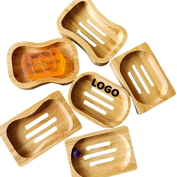 Bamboo Soap Dish Tray 4 Shapes
