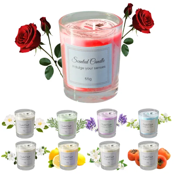 Scented Glass Candle Gift Set (Multiple Fragrances, 1